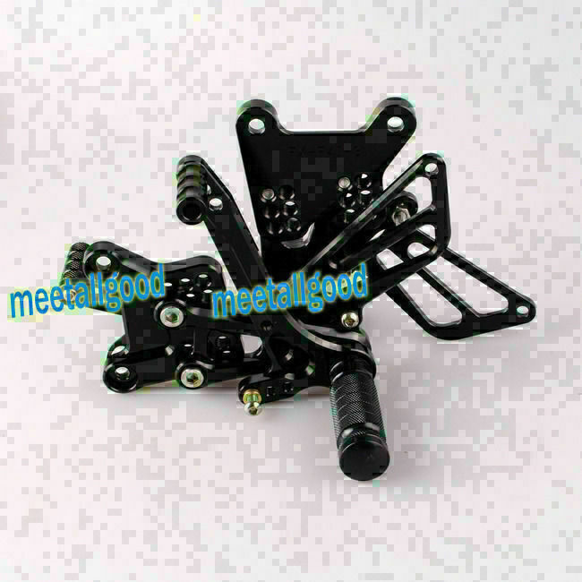 CNC Rearset Footpegs Footrest Rear Set for Honda CBR600F4i 2001-2004 Black 2PCS