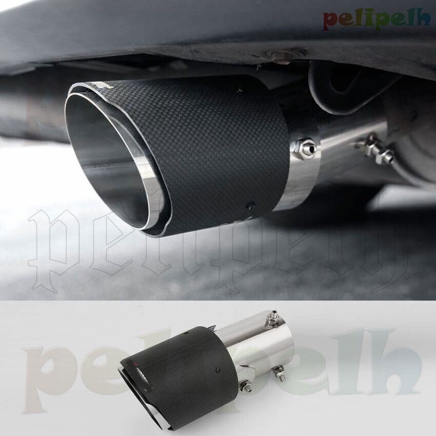 for Toyota Highlander 2020-24 Carbon Fiber Exhaust Pipe Muffler Tip Tail Pipe 1X