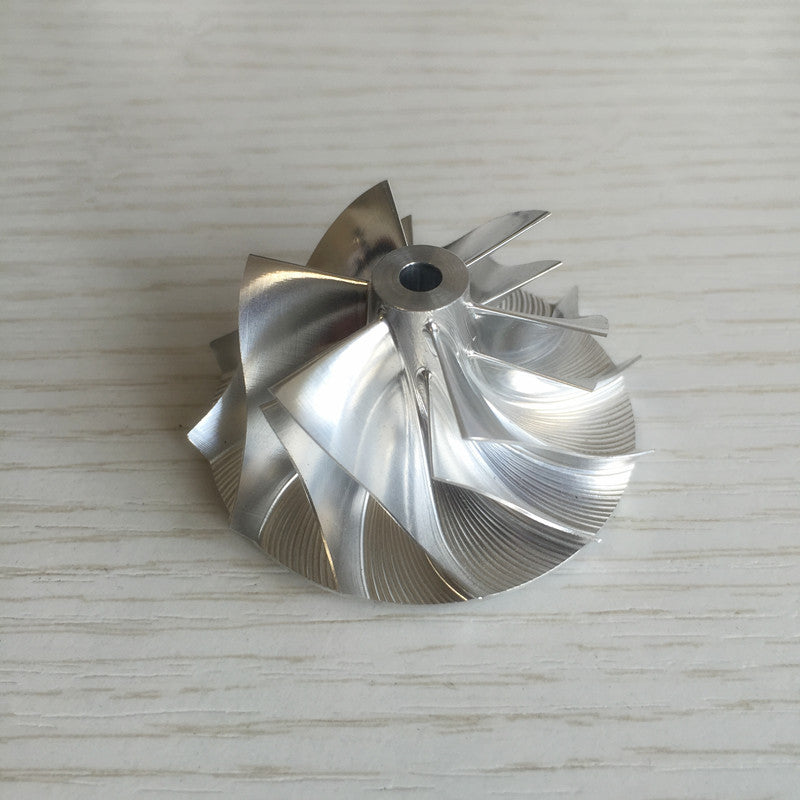 TD03 10T 35.57/46.00mm 6+6 Blade High-Performance Billet Compressor Wheel