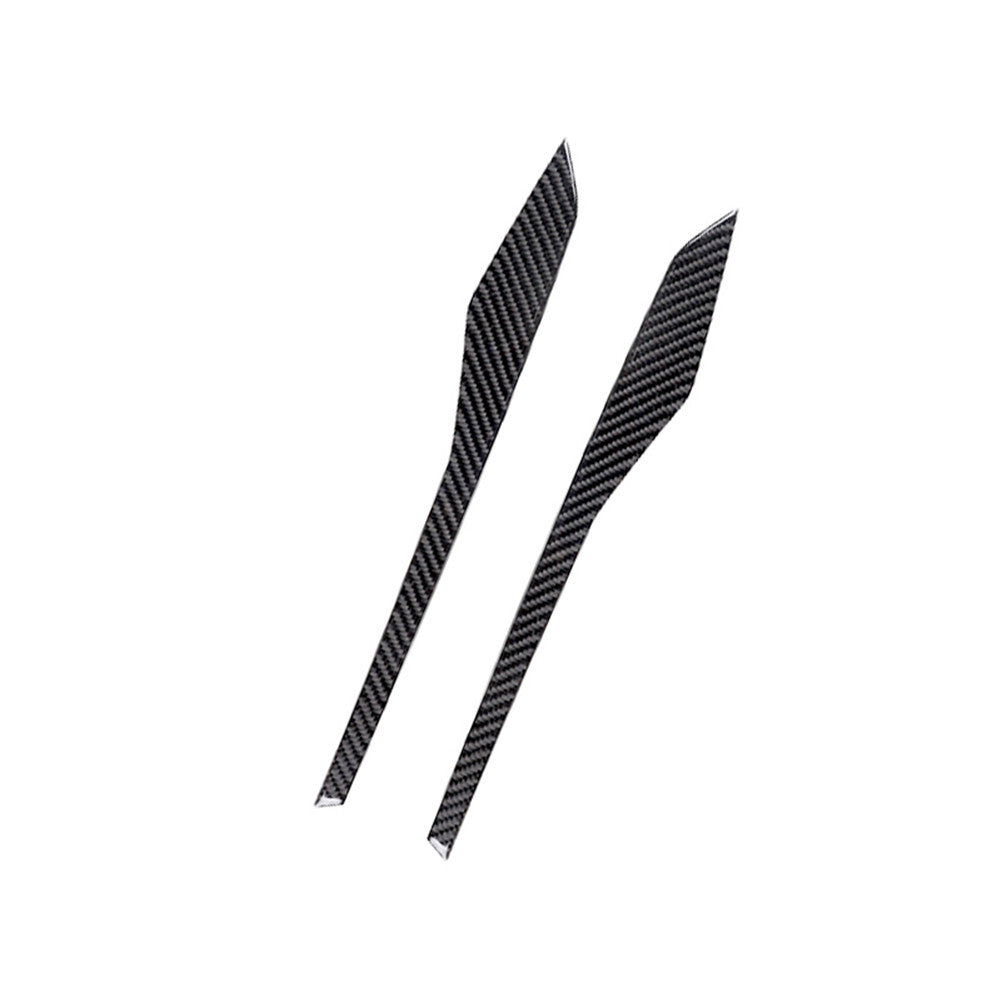 2Pcs Carbon Fiber Center Console Side Trim Strip Panel for Ford Explorer 2011-14