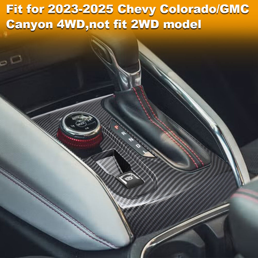 Carbon Fiber Color For 2023-2025 for Chevy Colorado Cab Gear Shift Panel Cover Trim?