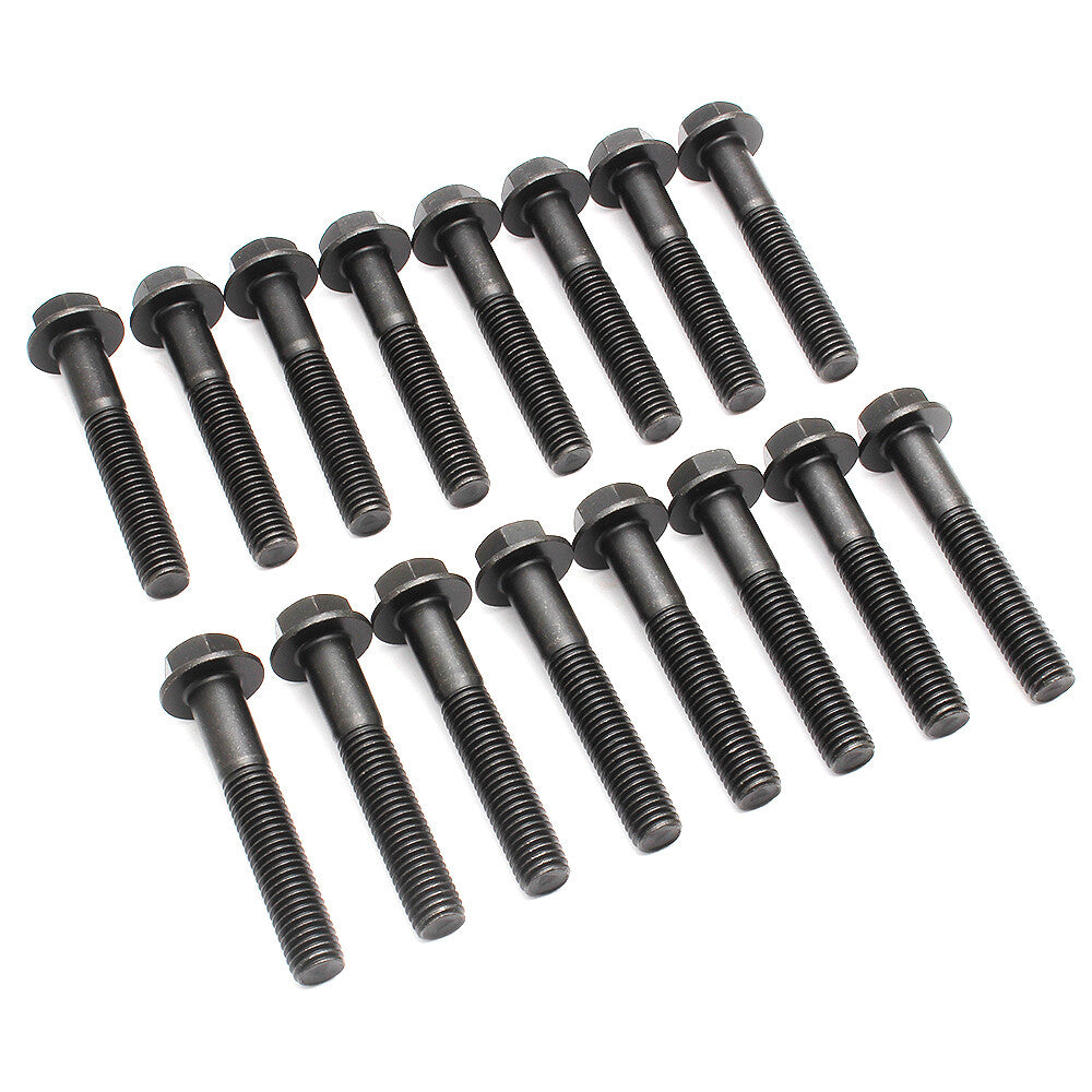 16x Exhaust Manifold Flange Bolt and Screw Kit for Ford F250 and F350 7.3L Diesel Engines