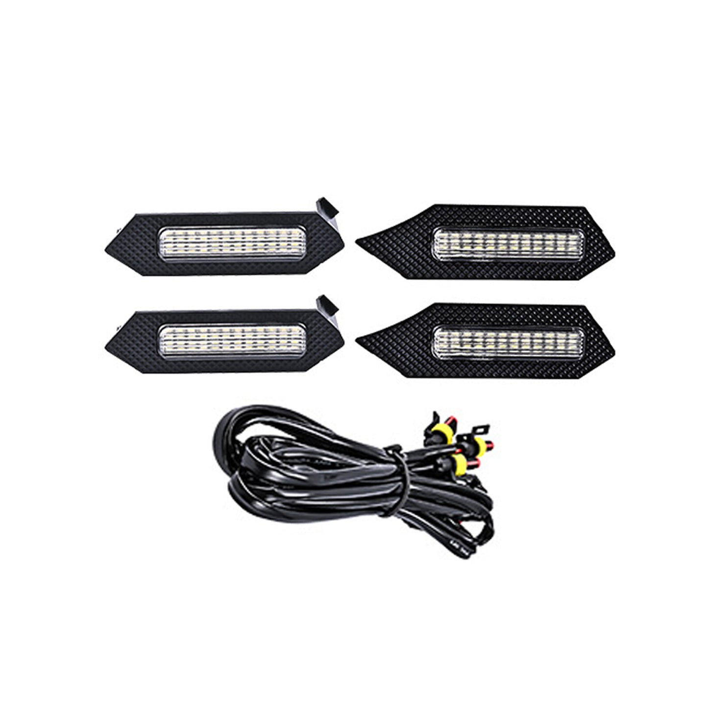 4¡Á CLEAR LENS FRONT BUMPER LED GRILLE LIGHTS Set Fit FOR 2024 for TOYOTA TACOMA TRrP