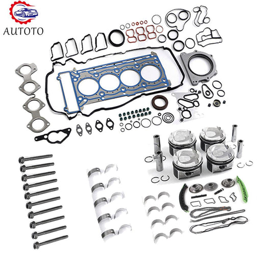 M271 Engine Rebuild Kit - Timing Chain Pistons Ring 2710305017 for Mercedes-Benz