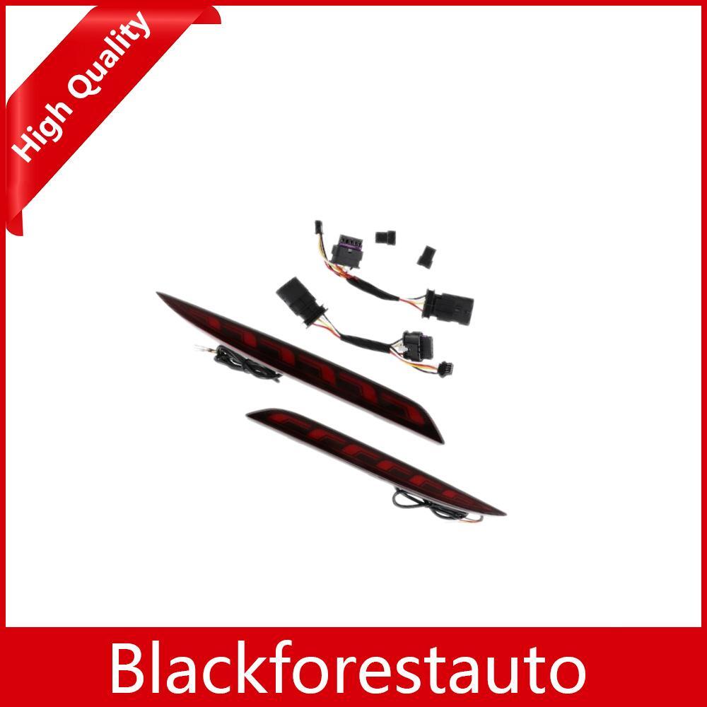 2 PCS LED Rear Bumper Fog Lamps Brake Lights Red For 2020-2022 for Tesla Model Y NEW