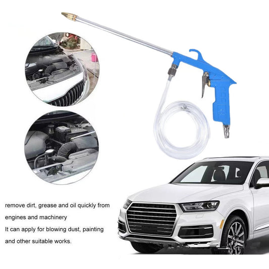 Car Blue Engine Compartment Pneumatic Cleaning Gun High Pressure Washer Tool Kit