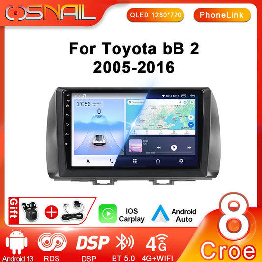 Android Auto Car Radio Multimedia for Toyota BB 2 for Daihatsu Materia GPS Navi DSP