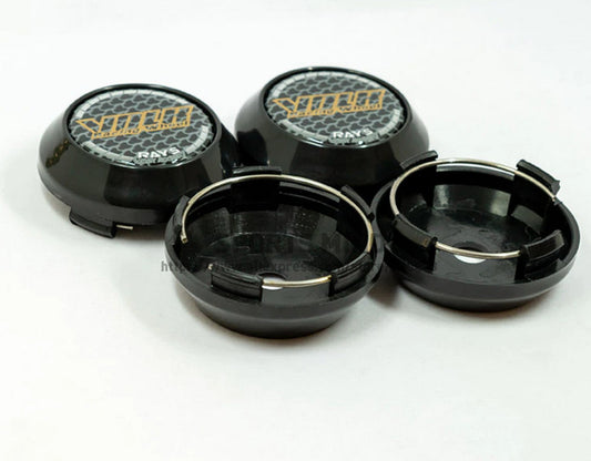 4x64mm for Volkswagen Racing Black Decal Badge Wheel Center Hub Cap Rim Cap