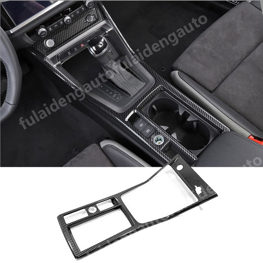 for Audi Q3 2019-2022 Interior Gear Shift Box Panel Water Cup Holder Cover Trim