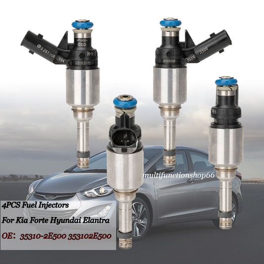 35310-2E500 4-piece fuel injector for Kia Forte and for Hyundai for Elantra 2.0L L4 (2014-2017)
