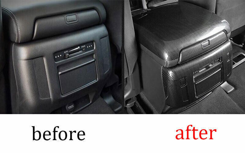 Rear Air Outlet Vent Frame Trim Fit for Nissan Armada Y6 2017-2020 Carbon Fiber