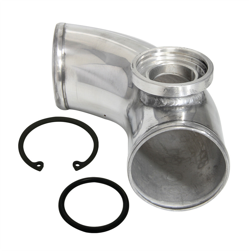 90 degree 3 76mm SSQV SQV Blow Off Valve Adapter BOV Turbo Aluminum Pipe SL