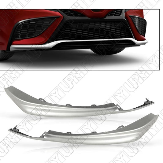 2x Front Bumper Lower Grille Molding Trim Set for Camry SE/XSE 2021-2023