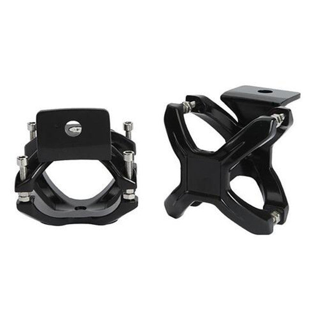 2Pcs X-Clamp Bull Bar Car Bumper Mount Brackets Kit For 2-3 LED Light Holder