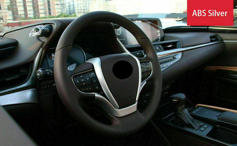 for Lexus ES350/300h 2019-2022 Silver Steering Wheel Moulding Cover Trim Strips