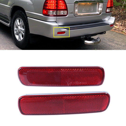 A pair of rear bumper reflectors for Toyota for Land Cruiser / for Lexus LX470 1998 - 2007