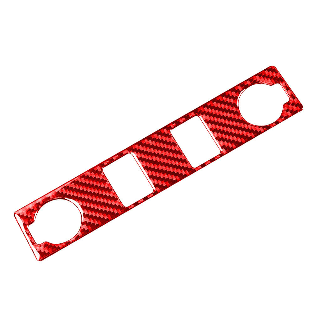 Cigar Lighter Panel Cover Trim for Toyota Tundra 2014-2021 Red Carbon Fiber Look