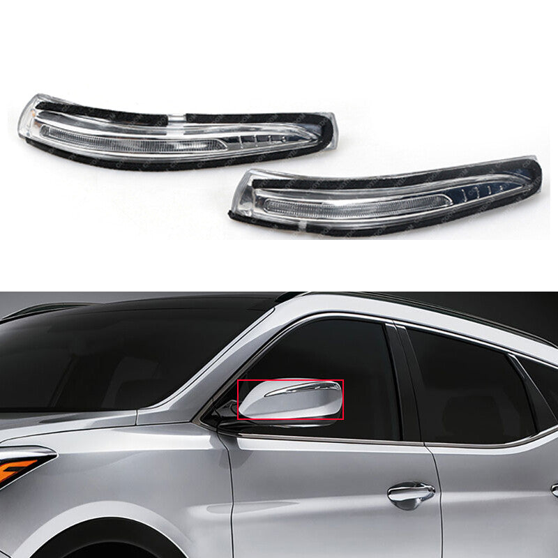 Pair Rearview Mirror Signal Light for Hyundai Santa Fe Sport IX45 3.0 2014-2016