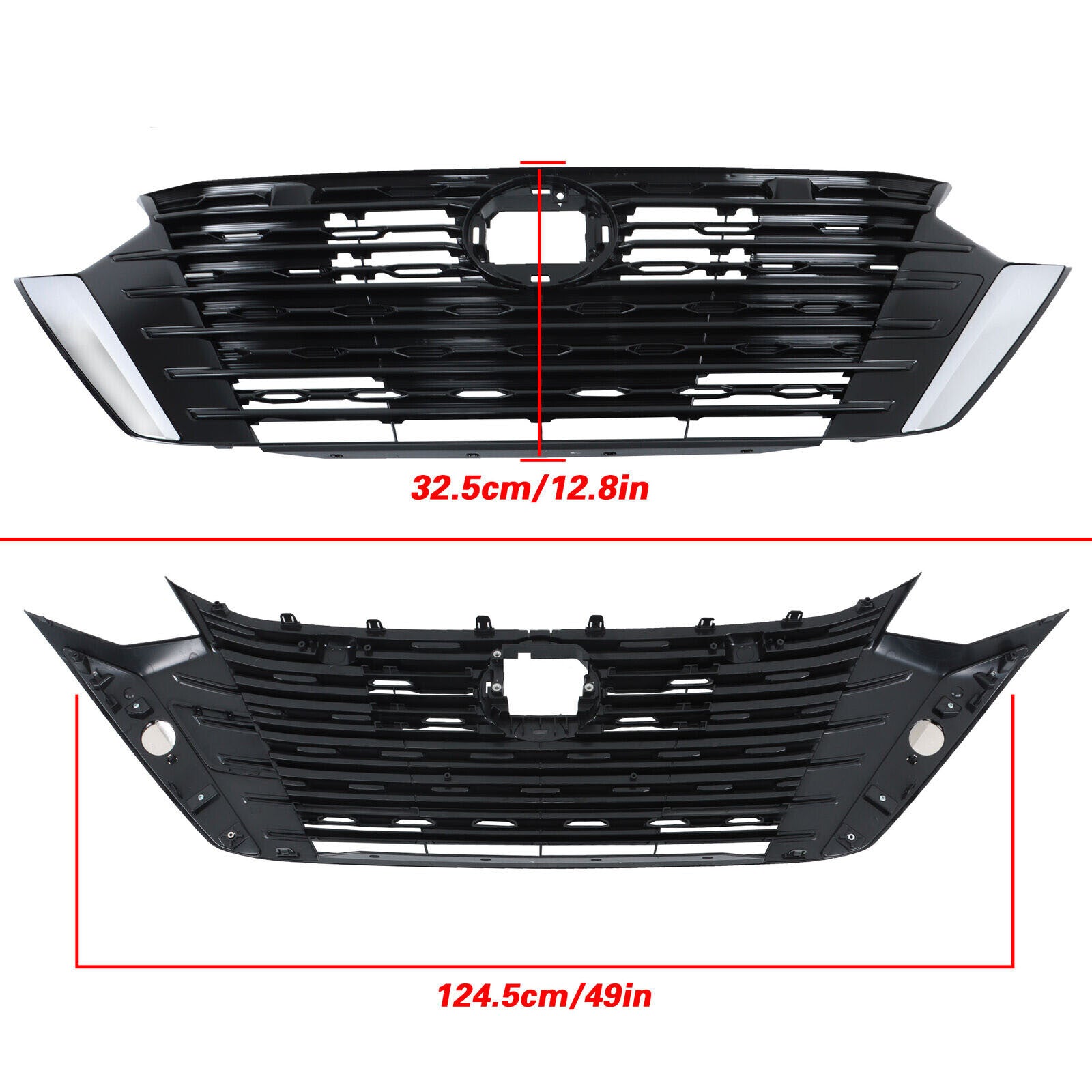 Front Bumper Upper Grille fits for 2024-2025 for Nissan Sentra S SV 62310-6LY0A