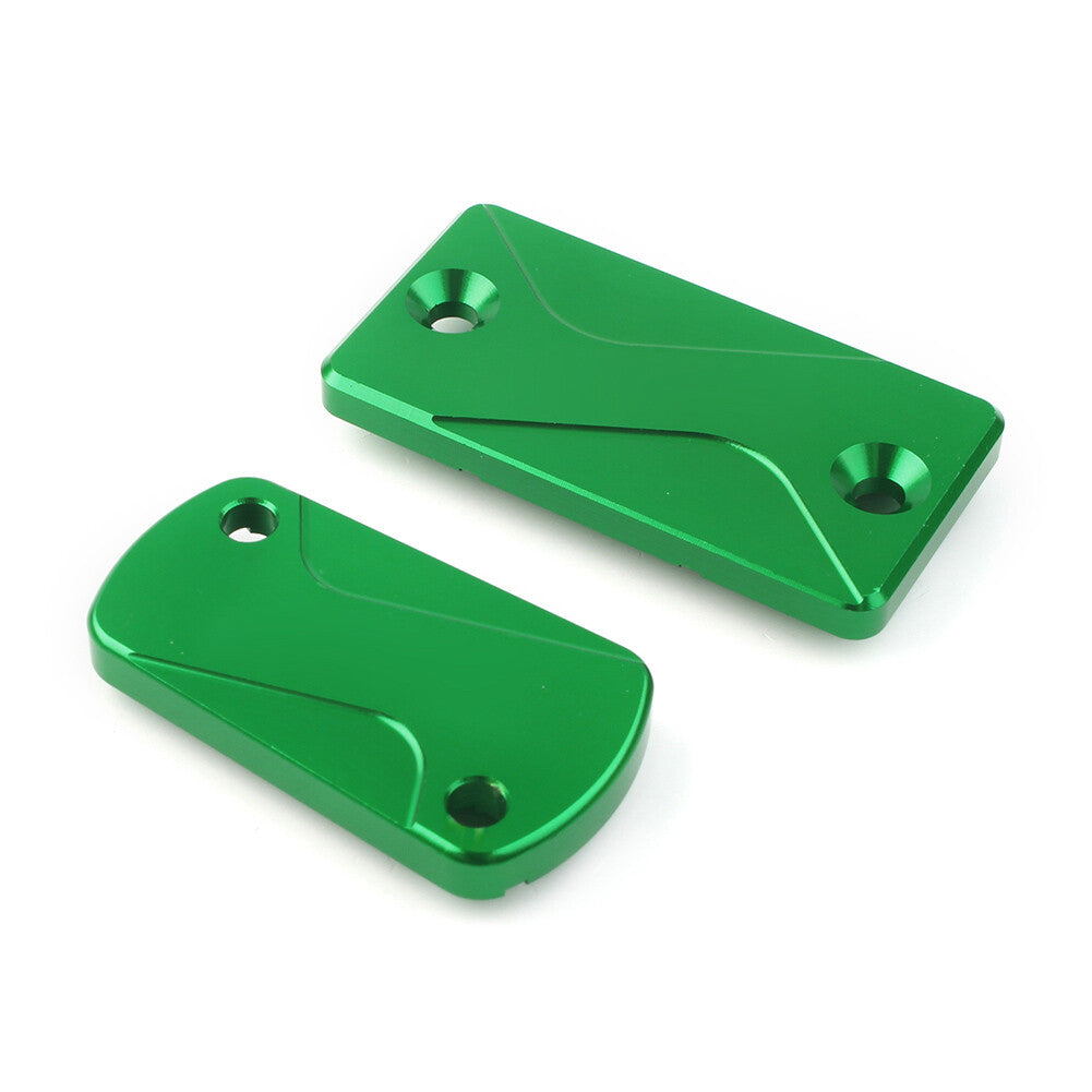 for Kawasaki KLX125 KX250F KX450F Front Rear Brake Reservoir Fluid Cover Green
