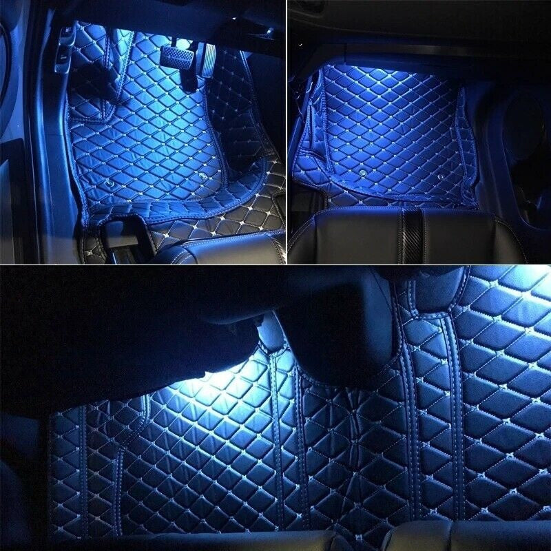 LED 4 Foot Decorative Light Atmosphere Lamp Lights Ice blue 12V for Honda