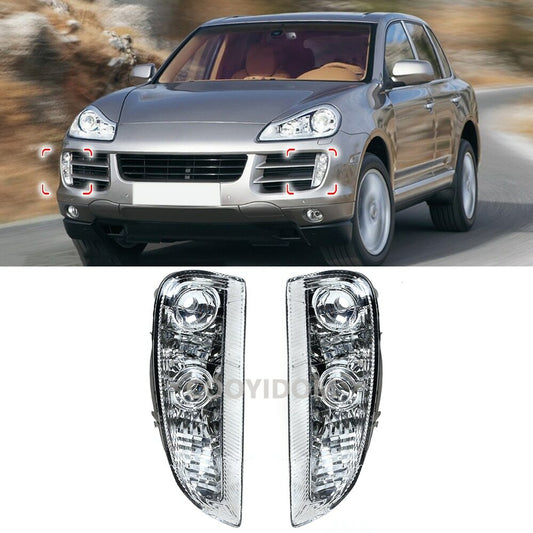 A pair of DRL front bumper driving lights for Porsche for Cayenne 2007 - 2010