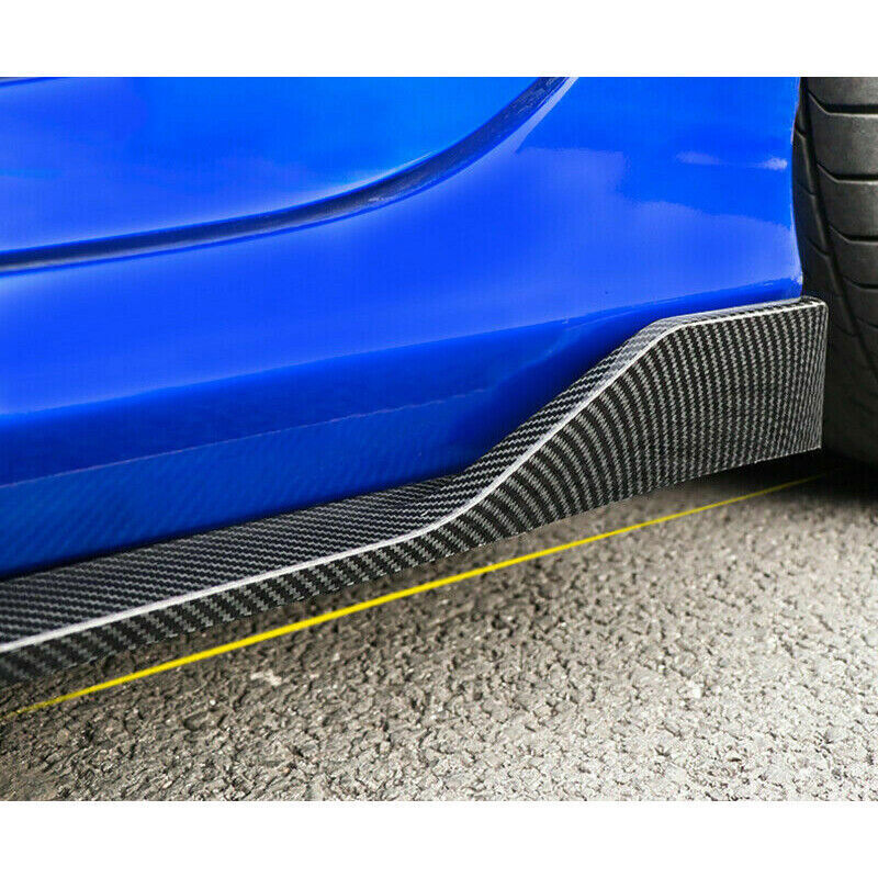 for Honda for Civic 2016-2021 Carbon ABS Side Skirt spoiler Extension Body Kit Refit