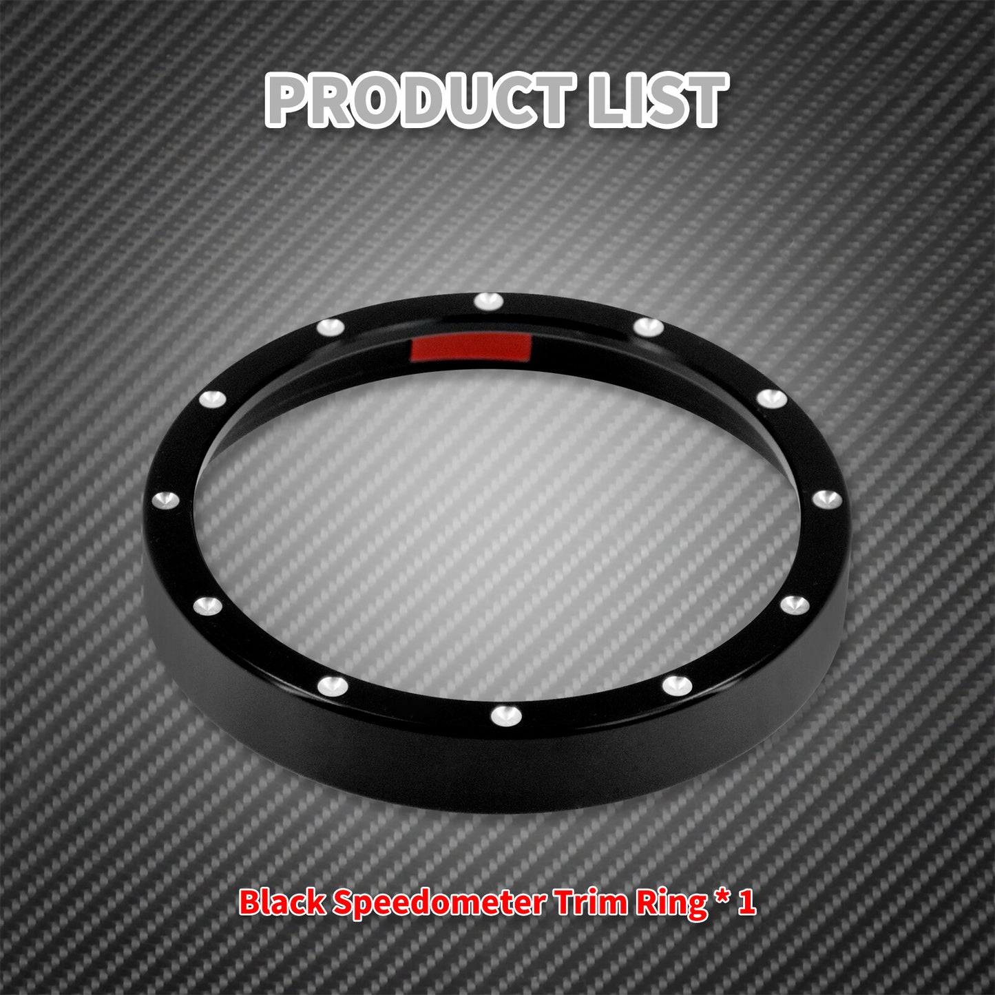 Speedometer Gauge Trim Ring Fit For Sportster 883 1200 Dyna Street Bob Low Rider