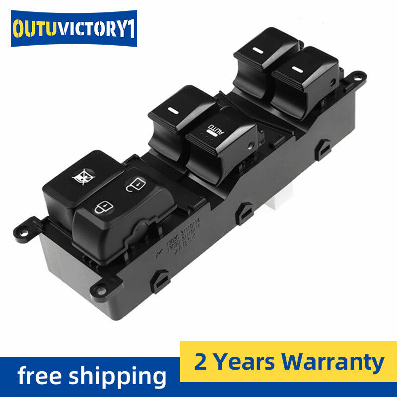 new power window switch suitable for Kia Rio 2012, 2013, 2014, 2015, 2016, and 2017 models. Model number 93570-1W157
