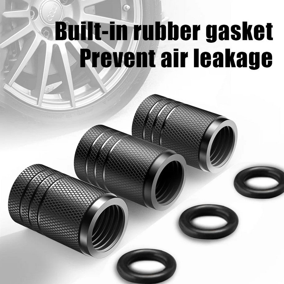 4-piece car tire valve cover rod air dust cover dustproof light blue for Volvo