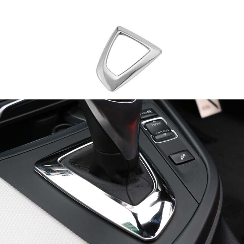 for BMW 3 4 Series GT 2013-2019 Small Panel Trim Silver Steel Console Gear Shift
