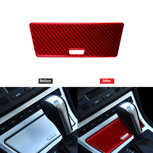 Red Carbon Fiber Cigarette Lighter Trim Panel for BMW X3 2004-2010