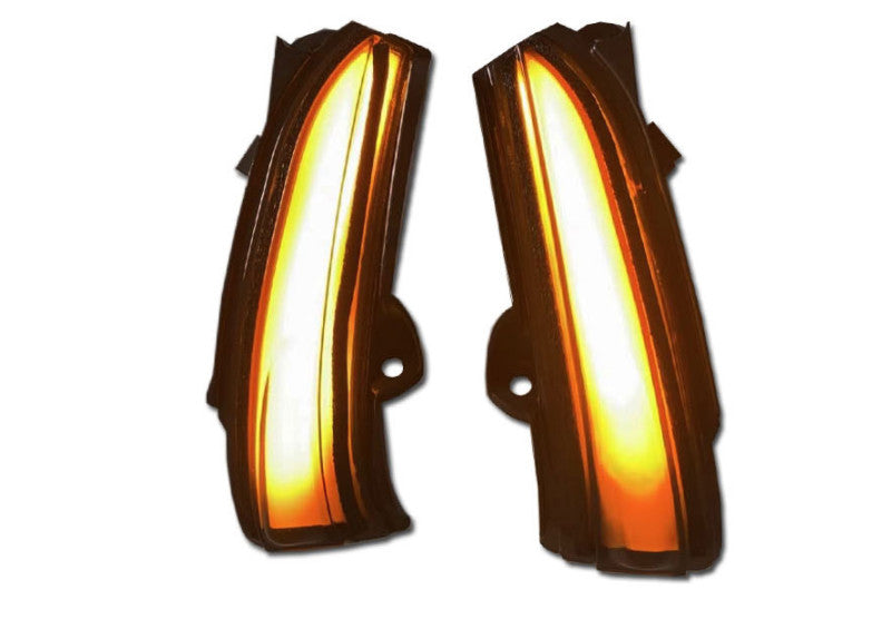 for Ford Mondeo Fusion 13-2020 Rear Blue/Amber Streamer LED Side Mirror Light 2X
