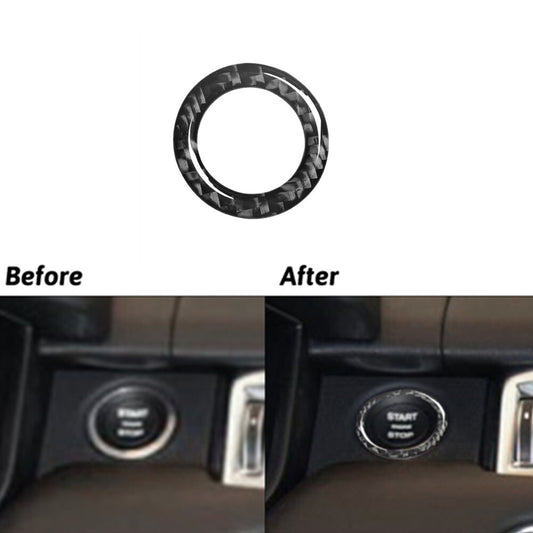 Carbon Fiber Ignition Button Cover Trim For Land for Range Rover Sport 2014-2017