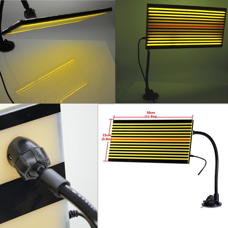 Car Body LED Line Paintless Pit Dent Repair Testing Detection Reflector Board