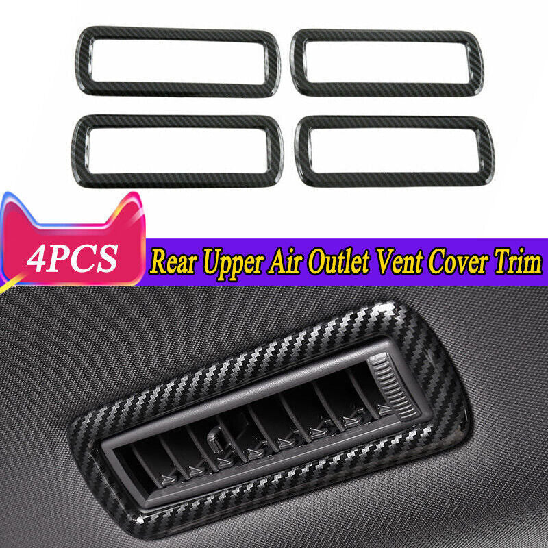 4P Carbon Rear Upper Air Outlet Vent Molding Cover Trim for Toyota for Sienna 21-24