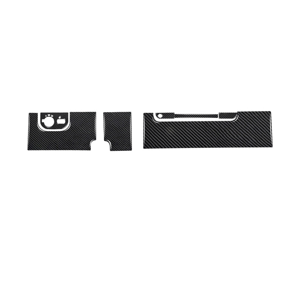 7X Carbon Fiber Dashboard Console Panel Cover Trim for Audi TT 8N 2001-2006