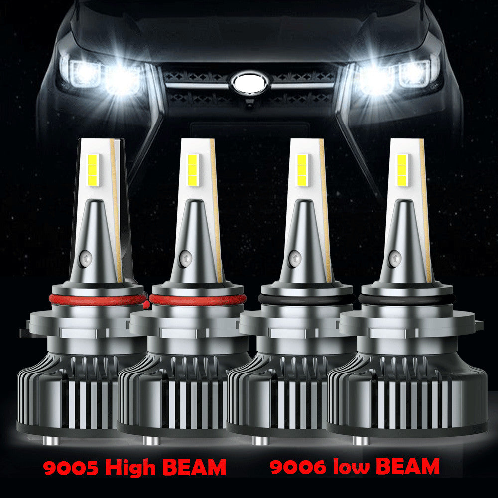 Combination 9005+9006 16000LM CANBUS LED Headlight Kit High and Low Beam Bulbs 6500K White
