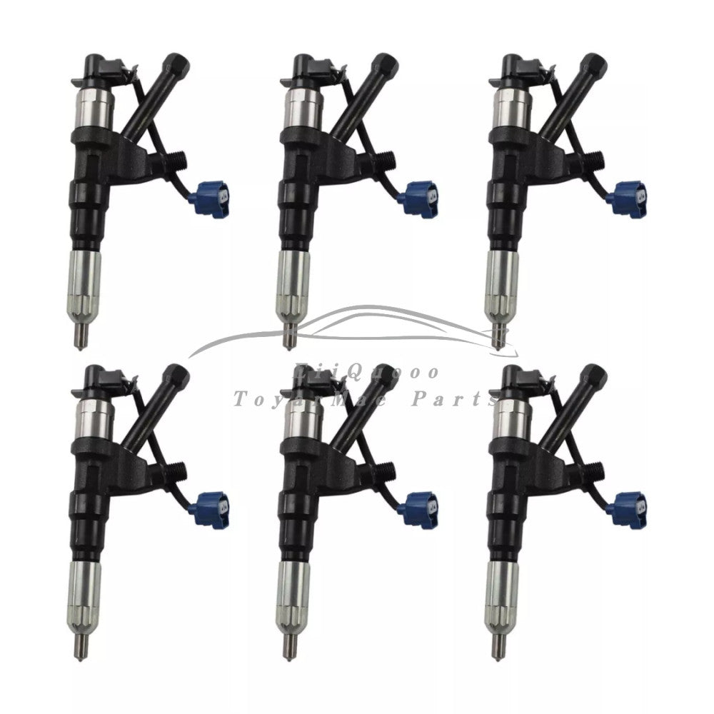 6 pieces 23910-1252 0950005212 Fuel Injector for Hino P11C Engine Kobelco SK450
