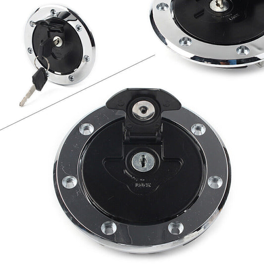 for Kawasaki ZX7R ZX-6R ZX-9R Aluminum Fuel Gas Tank Cap Cover Keys