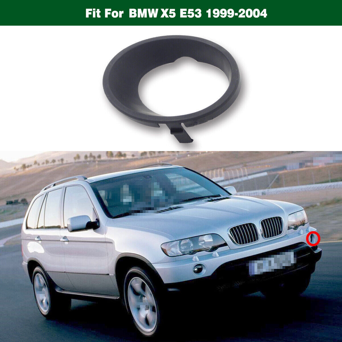 Fog Lamp Light Bezel Cover Ring Trim Left 51118267303 for BMW X5 E53 1999-2004