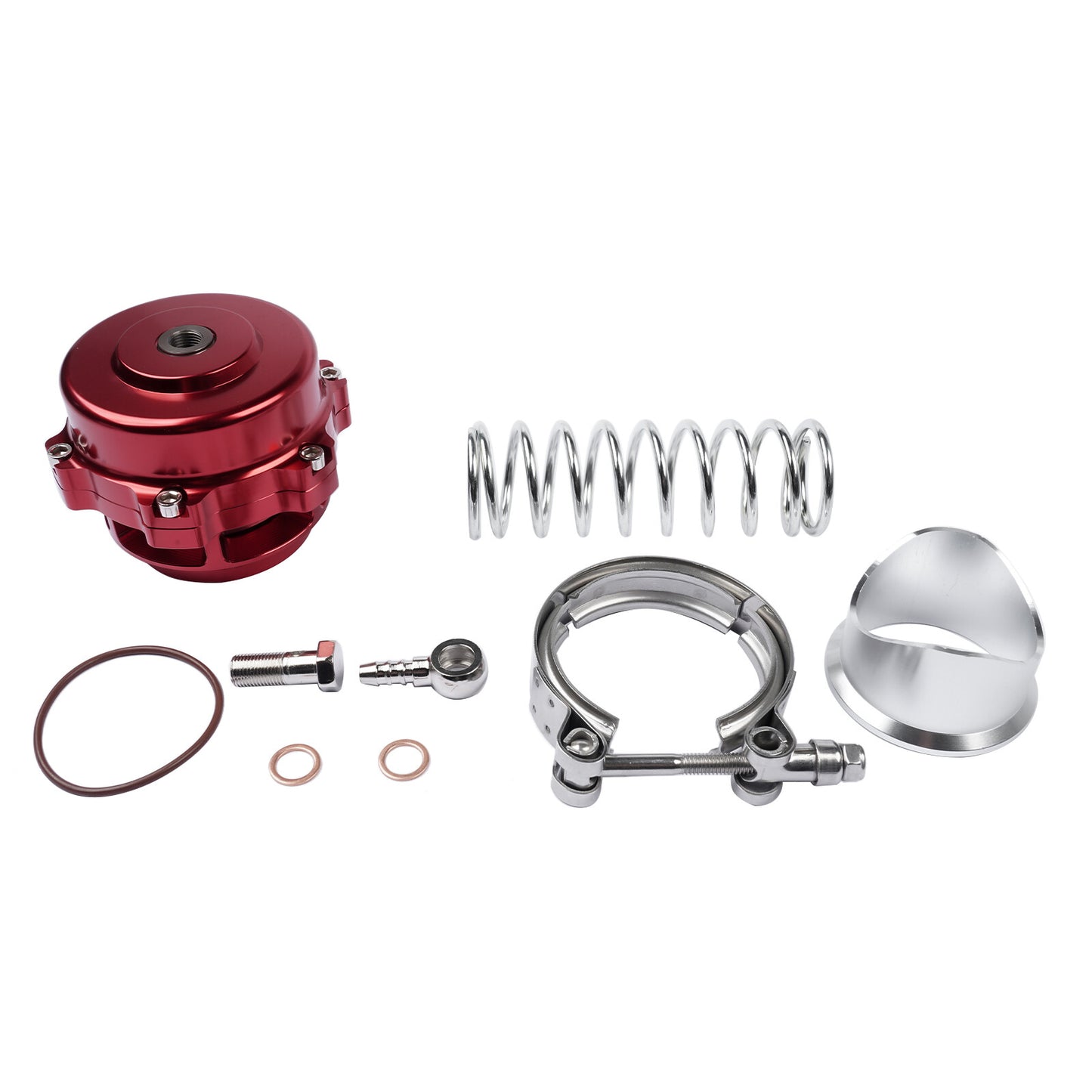 Q Series 50mm Blow Off Valve BOV (Ver. 2) fits TIAL Flange Red- SHIPPING