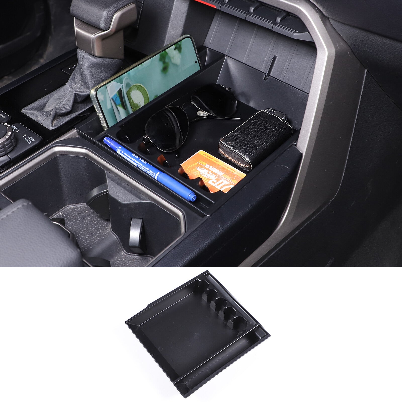 Sleek black door handle cover trim for 2007-2021 for Toyota Tundra+ Sequoia