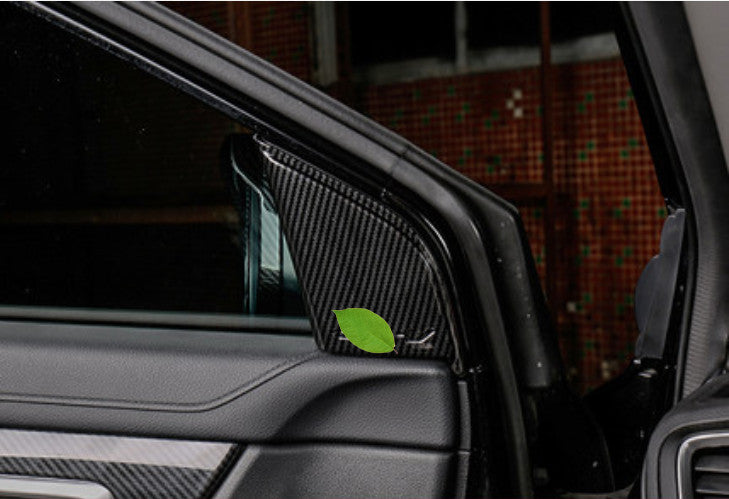 2pcs Carbon Fiber front Window Decorative Trim for Honda CRV CR-V 2017-2020