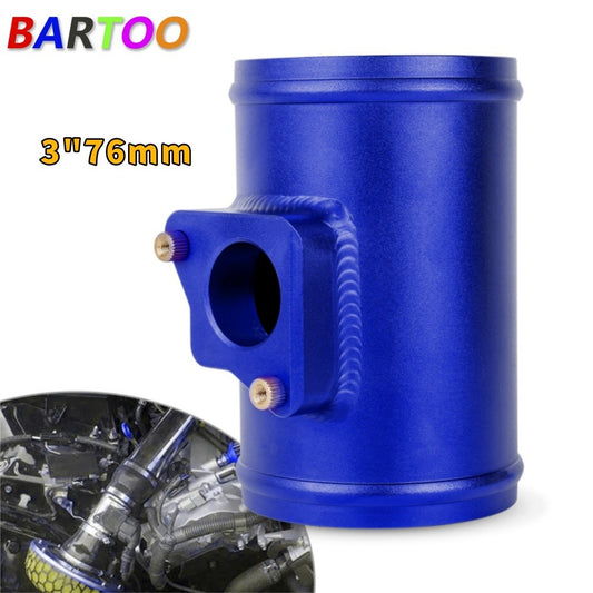 3 76mm Mass Air Flow Sensor Mount Adapter Tube for Mazda for Subaru Blue