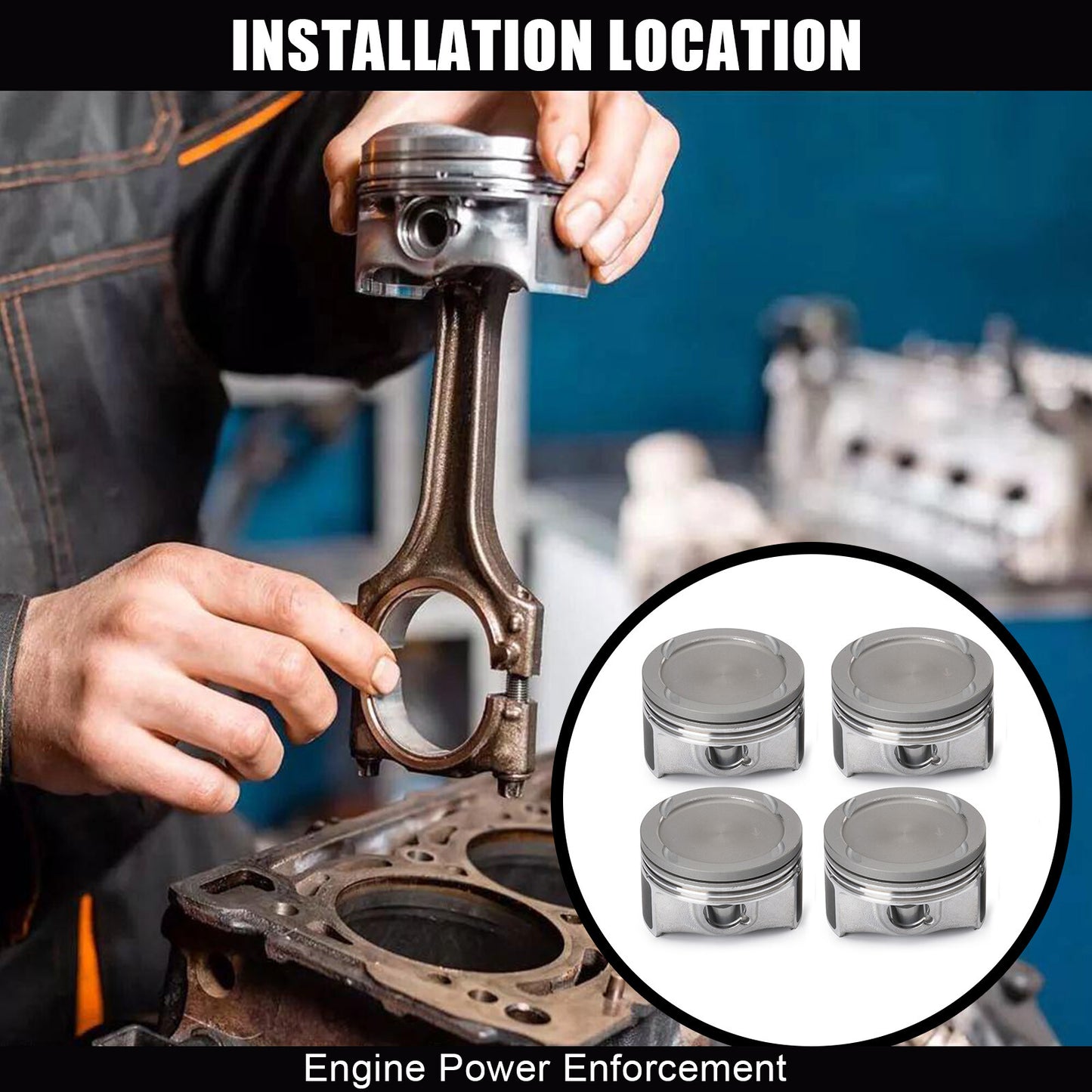 4 Set 25198520 Pistons  Rings Kit for Chevy for Cruze Sonic Trax Encore 11-21 1.4L