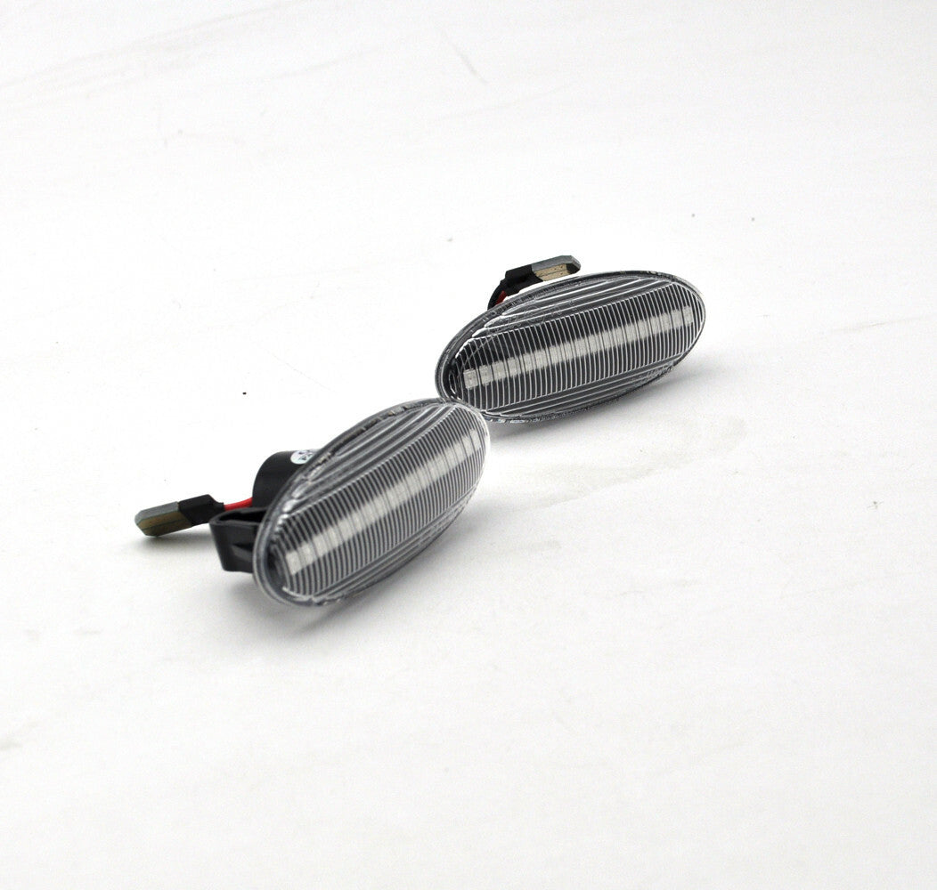 2x Dynamic clear amber LED Side Marker signal Light for Nissan Juke Cube Leaf
