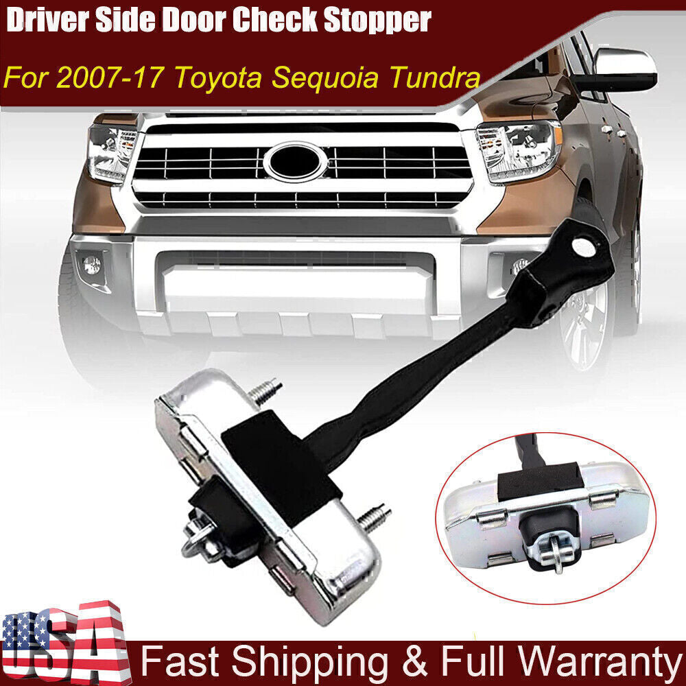 Front Door Check Stop Strap Left Driver Side for 07-17 Tundra 08-16 Sequoia