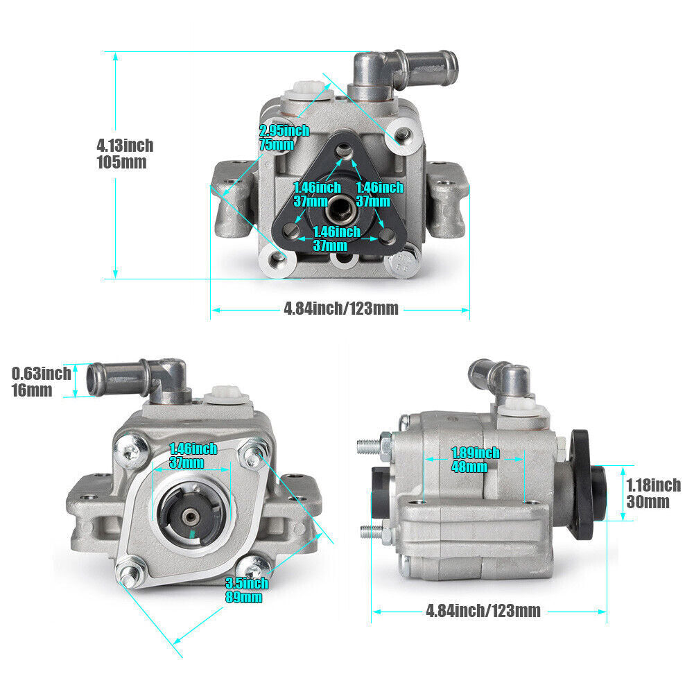 1 piece (32416780413) of a new power steering pump for BMW E46 320i 3 Series.