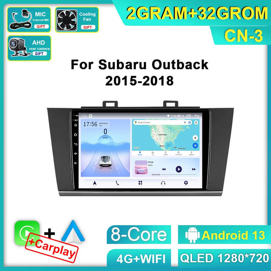 CarPlay Car Radio for Subaru Outback 5 Legacy 2014-2017 Stereo GPS Video Player